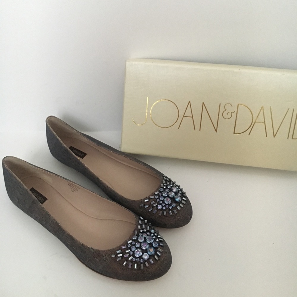 NWT Joan & David Beaded Cork Flats